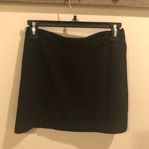 Black mini skirt